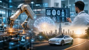 pplications of artificial intelligence — AI used in industry, healthcare, and transport
