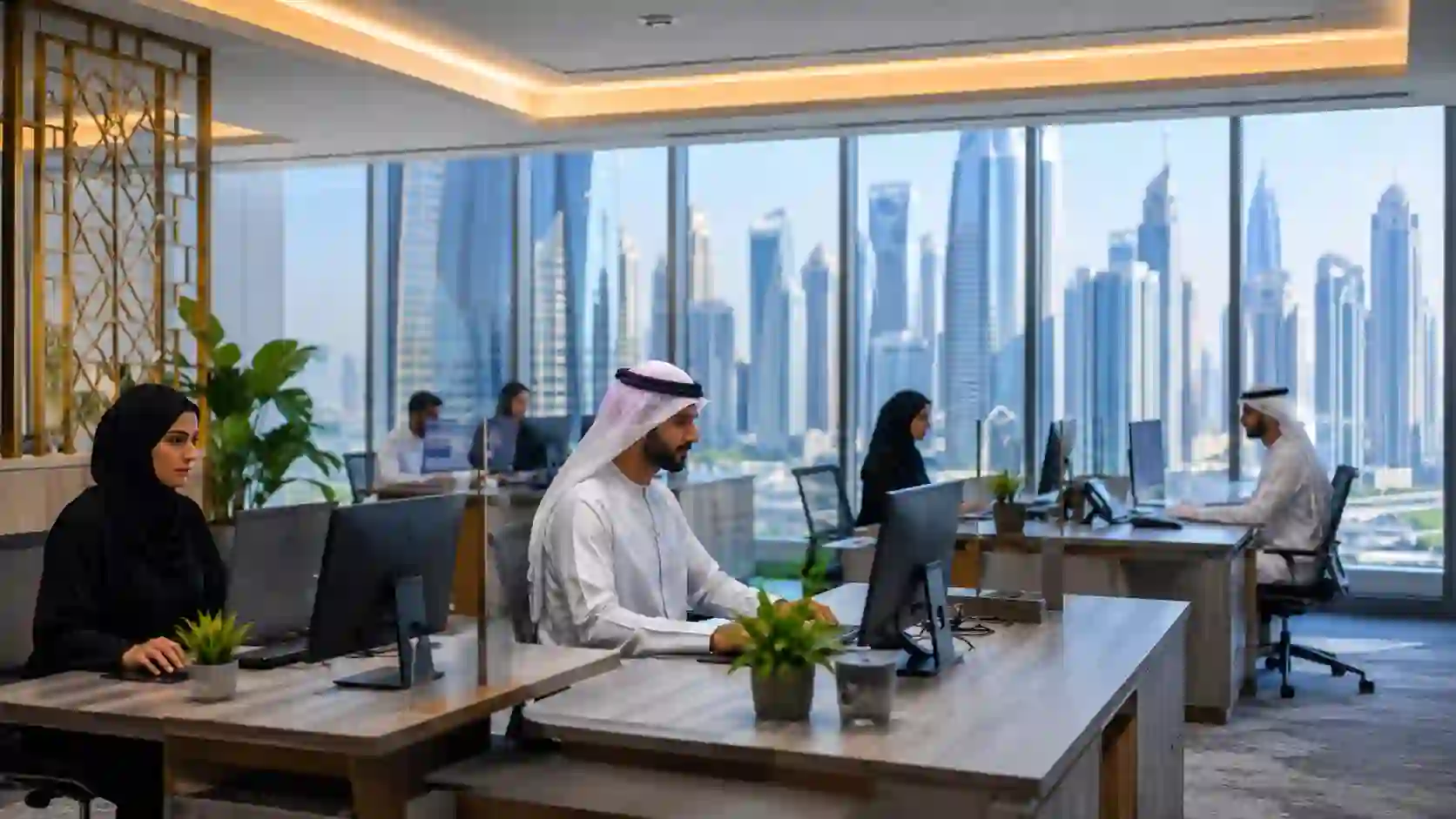 UAE government jobs — public sector professionals in a modern government office