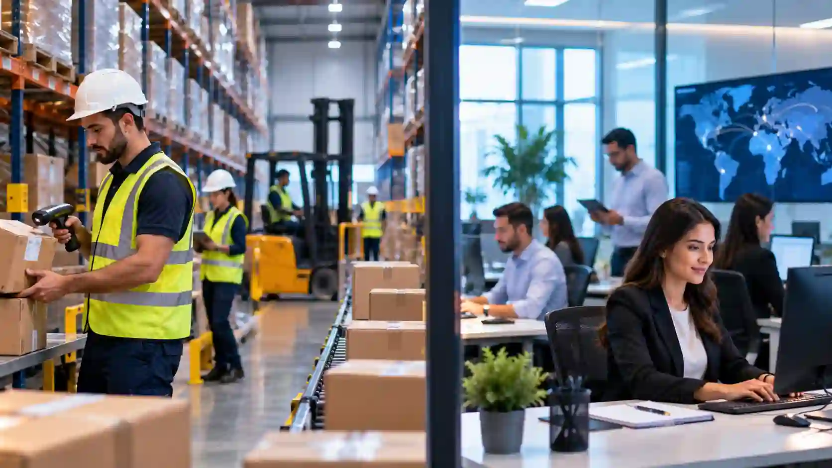 Amazon jobs and careers — a modern fulfilment warehouse and workplace